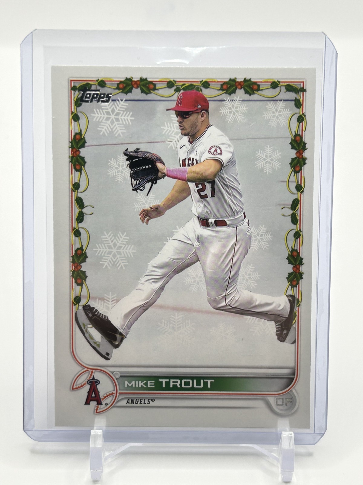 2022 Topps Holiday - Variation Mike Trout #HW50 Christmas Ice Skates SSP 821