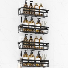 Shower Caddies 4 Pack - Adhesive Hanging Shower Shelf - Bathroom Organizers a...