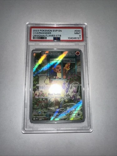 PSA 9 Charmander 044 Obsidian Flames Scarlet IR Rare Promo Nintendo Pokemon Card