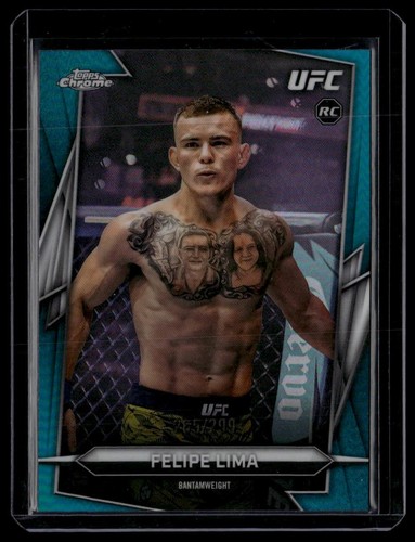 2026 Topps Chrome UFC #160 Felipe Lima Teal Refractor #/299