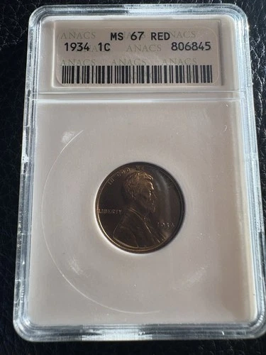 1934 LINCOLN ANACS (SOAP BOX) MS67 RD