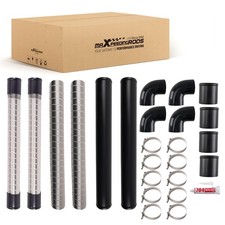 Upgrade 3 Universal Aluminum Intercooler Pipe Kit Turbo Silicone Hose Clamps Upgrade 3 Universal Aluminum Intercooler Pipe Kit Turbo Silicone Hose Clamps