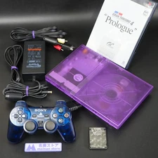 SONY PlayStation 2 PS2 SCPH-75000 Replacement Clear Purple Shell Console NTSC-J