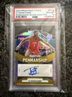 2024 Panini Prizm Draft Picks Penmanship VJ Edgecombe Black Gold AUTO 5/5 PSA 10