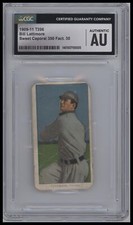 1909-11 American Tobacco Company T206 White Border Bill Lattimore CGC Authentic