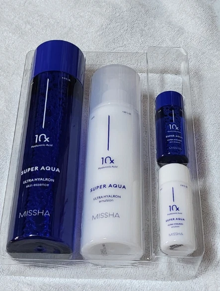 Missha Super Aqua Ultra Hyalon 2 piezas Juego Especial Esencia Emulsión K-Beauty Foto 3 de 3
