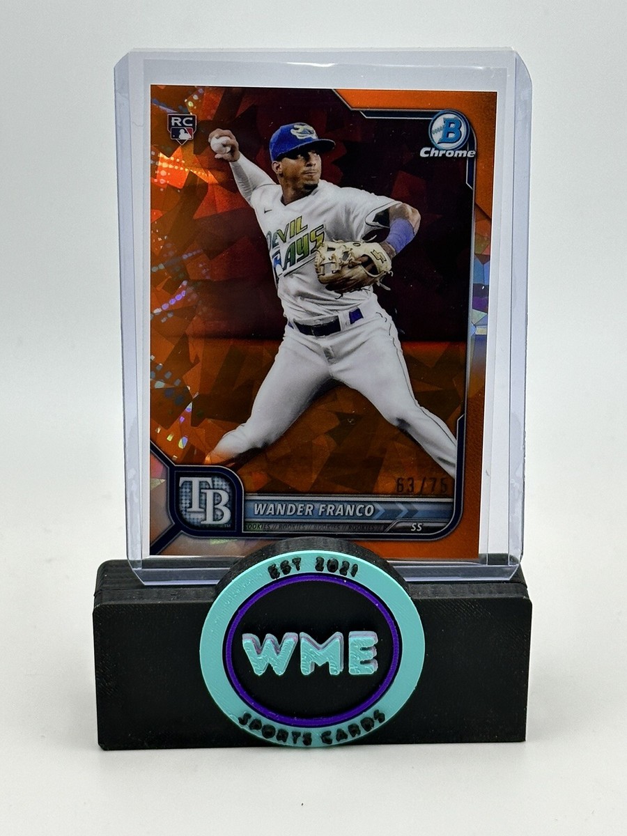 【75シリ】WANDER FRANCO BOWMAN SAPPHIRE 2022 Bowman Chrome Sapphire #10 Wander Franco Orange Refractor