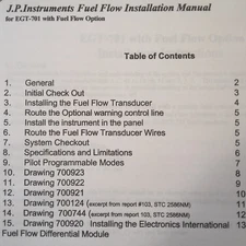 JPI Instruments EGT-701 w Fuel Flow Install Manual