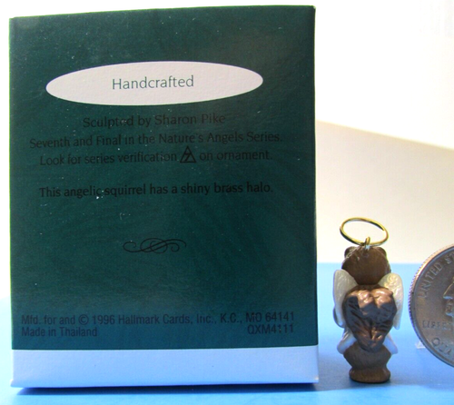 Hallmark Miniature Ornament 1996 NATURE'S ANGELS ~ ARDILLA - Imagen 3 de 6