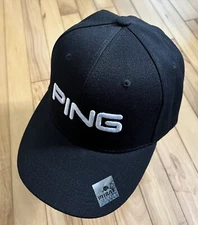 Golf Hat. Ping Black Baseball Cap. *** A hat worth more than its price.