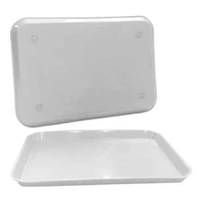 plastcareusa Set-Up Trays, Flat Size B (Ritter) WHITE - Single Tray