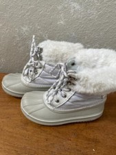 London Fog Girls' Cold Weather Lace Up Boots Size 12M