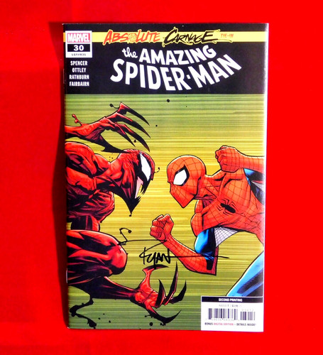 THE AMAZING SPIDER-MAN #30 VARIANT EDITION CARNAGE SIGNED BY ARTIST RYAN OTTLEY