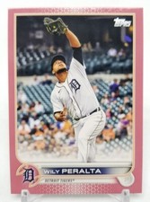 2022 Topps Series 2 WILY PERALTA Mothers Day Pink /50 Detroit Tigers #653