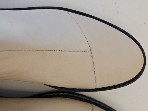 Toms Dakota Heeled Leather Pull On Chelsea Boots Beige Women's Size 8.5 - Picture 17 of 19