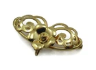 Gold Filled Pendant Brooch Floral Shape Vintage Costume Jewelry