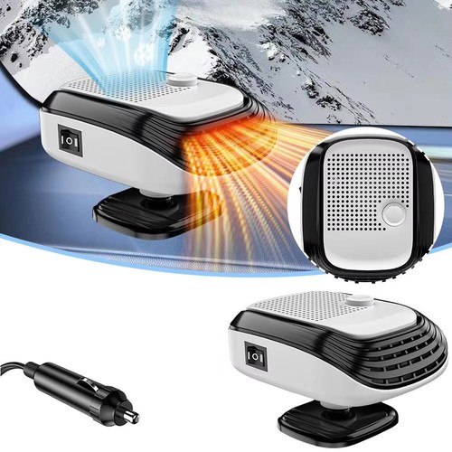 12/24V Car Heater Fan 2in1 Electric Cooling Heating Windshield Defroster Defoger