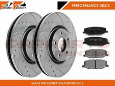 DISCOS DE FRENO RANURADOS PERFORADOS DELANTEROS RENDIMIENTO PARA ALFA ROMEO 159 PASTILLAS DE 330 MM