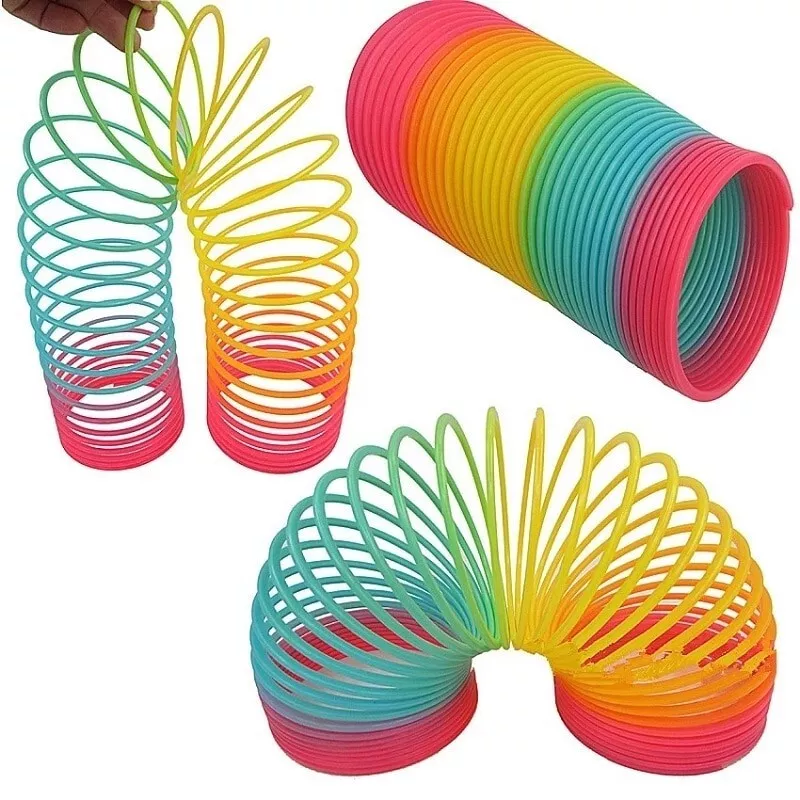 Slinky the Original Walking Spring Toy, Plastic Rainbow Giant Slinky