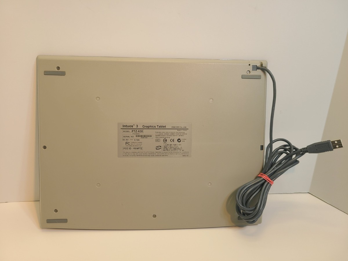 Wacom PTZ-630 Intuos 3 Digital Graphic Drawing Tablet Medium - No