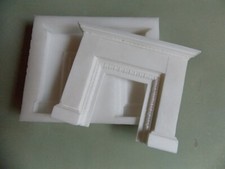 Dolls House Silicone Rubber Mould Dolls House  Plain Fire Place