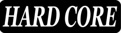 Hard Core Motorcycle Helmet Sticker C