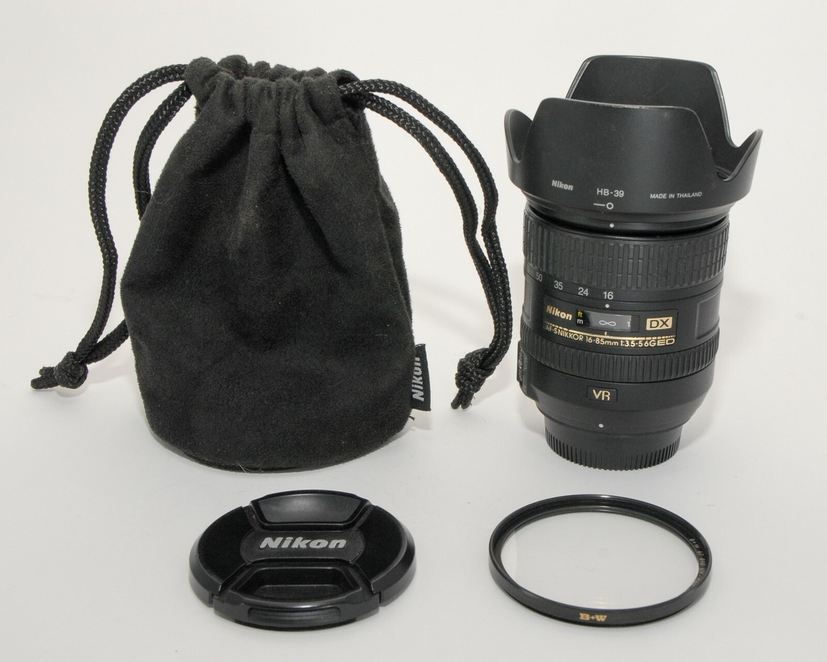 NIKON AF-S NIKKOR 16-85mm f3.5~5.6 G ED VR ZOOM LENS! EXCELLENT 