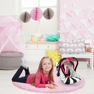 dolls car seat with hood