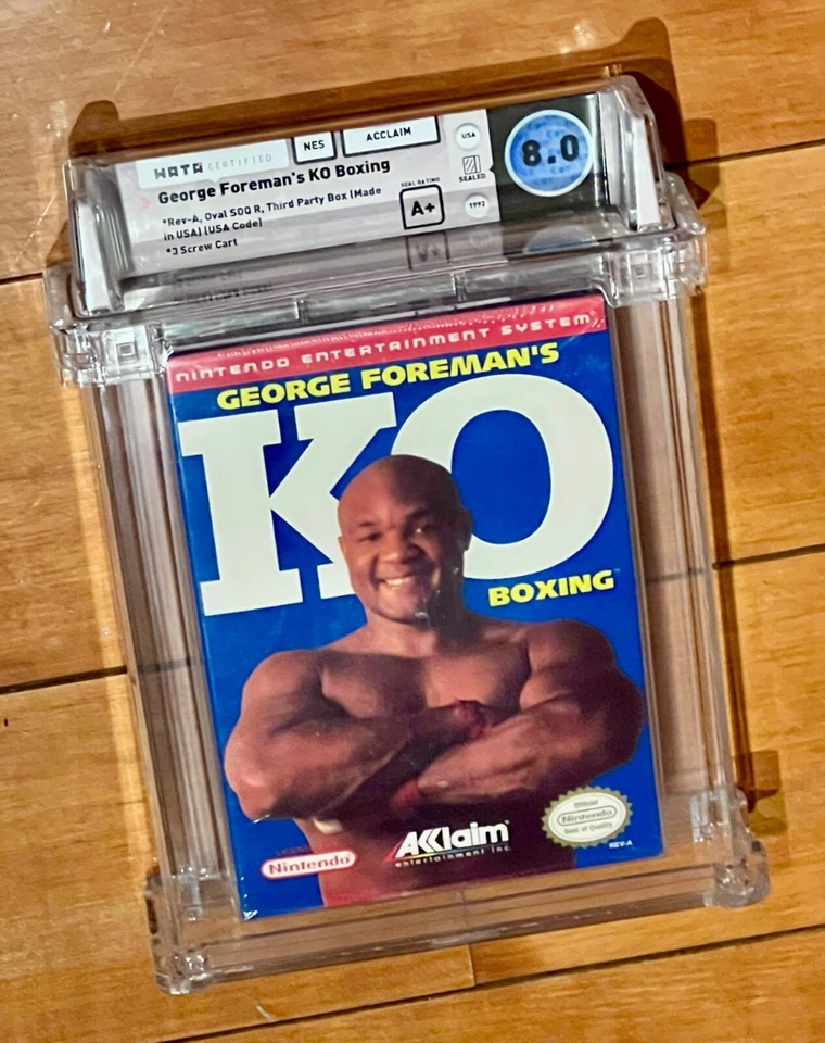 George Foreman's KO Boxing Nintendo 8.0 A+ Sealed Game 8.0 A+ WATA CGC VGA x - Image 3 of 4