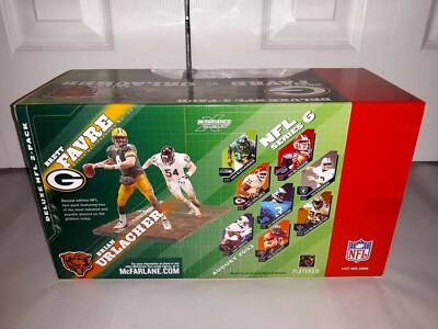 Brett Favre Brian Urlacher 2-Pack NFL Packers Bears Mcfarlane
