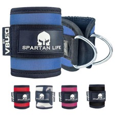 Ankle D Ring Strap Kickback Thigh Leg Gym Pulley Lifting Padded Cable Attachment