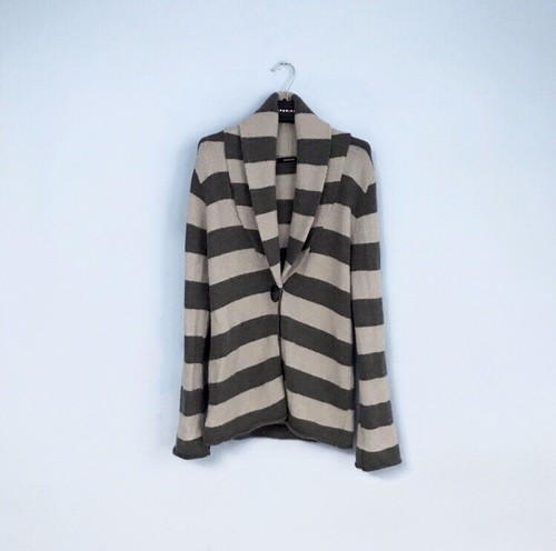DENNY ROSE CARDIGAN MAGLIONE FELPA GIACCA RIGHE GRIGIO ZARA FRANCHI  INTIMISSIMI | eBay