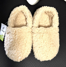 NEW COFACE Womens Slippers Sz 7 Memory Foam Soft Plush Sherpa Fleece Lining
