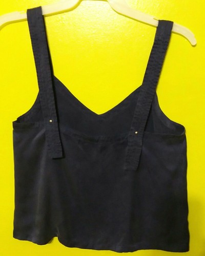 Floreat Tank Top Silk Sleeveless V Neck 