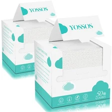 Yossos Disposable Face Towel 100% Cotton, Super Soft Face Cloths for Washing