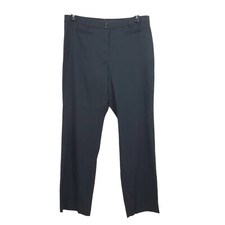 J. Jill Linen Stretch Dress Pants Granite Grey Straight Leg NWT Size 12