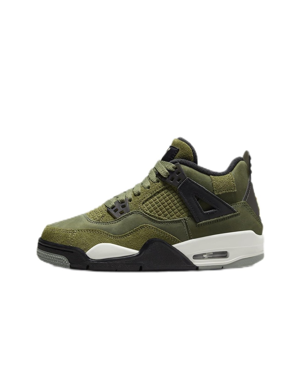 人気話題!Nike Air Jordan 4 Retro llic Pack Green Nike Air Jordan 4 SE Retro Low Craft Olive Jordan 4 GS