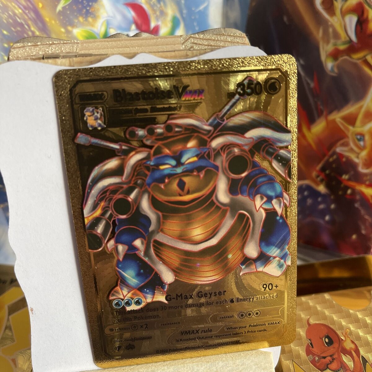 Blastoise Ex Gx Gmax Vmax Gigantamax Ex Pokemon Card 