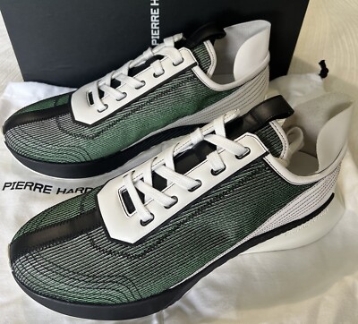 Pierre Hardy Mens Oversized Sneaker 45 12 NWB Green Black White $645