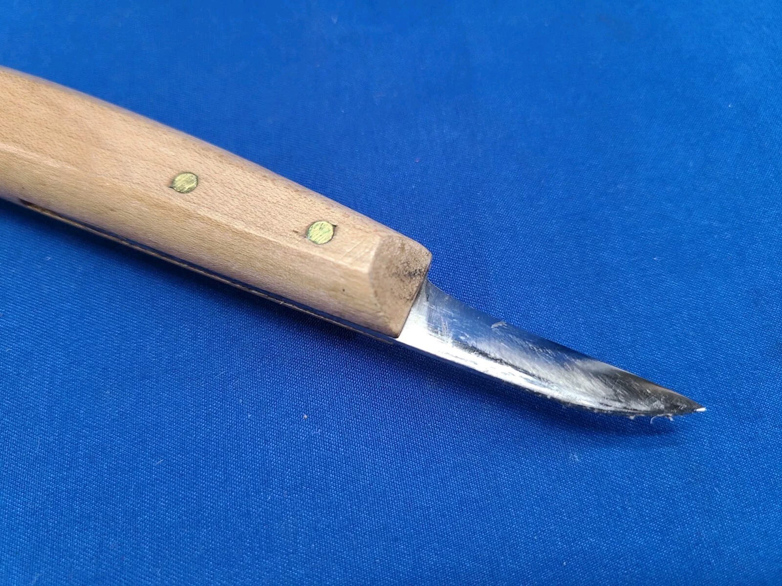 Vintage Chip Knife or Carving or Whittling Tool with Sheath (unbranded)