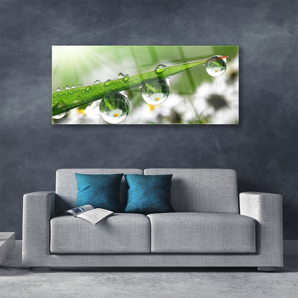 Tableaux de nature sur verre véritable 125x50 cm finition luxe - 2