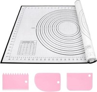 Silikon Backmatte Groß 70X50Cm Antihaft Teigmatte Messung 3 Teigschaber