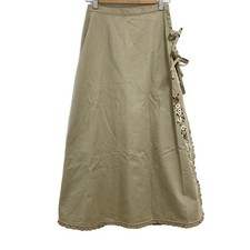 Auth PINK HOUSE - Beige White Multi Women's Skirt