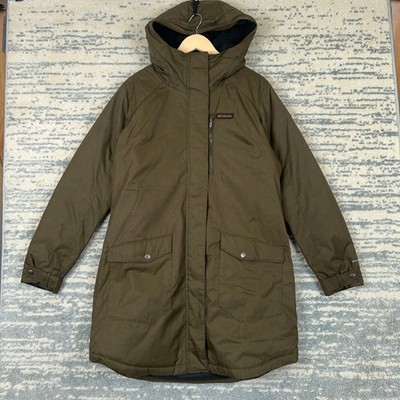 Columbia Suttle Mountain Long Insulated Jacket Olive Green Omni-Heat WL0885 L