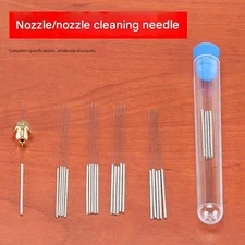 Precision Stainless Steel Nozzle Cleaning Needles Kit Ultra-Fine Steel Needle