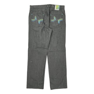 Große Hip Hop Jeans - 36 W 31 L Grau Baumwolle