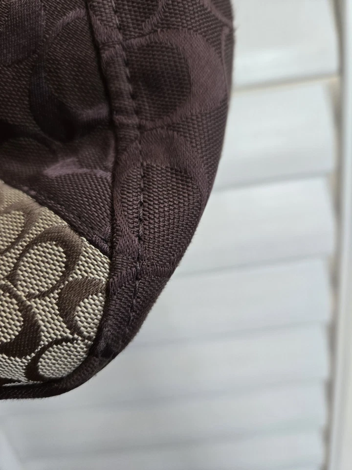 Bolsa tote Coach Patchwork Chevron acolchoada estrela H1173-F17614 - Marrom/dourado - Imagem 3 de 4