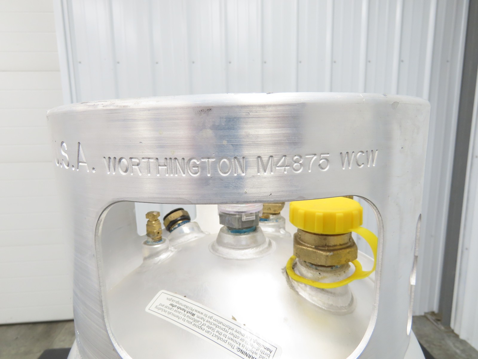 Worthington CYL9315-W 33.5Lb Aluminum Forklift Propane Cylinder LPG Gas Tank USA