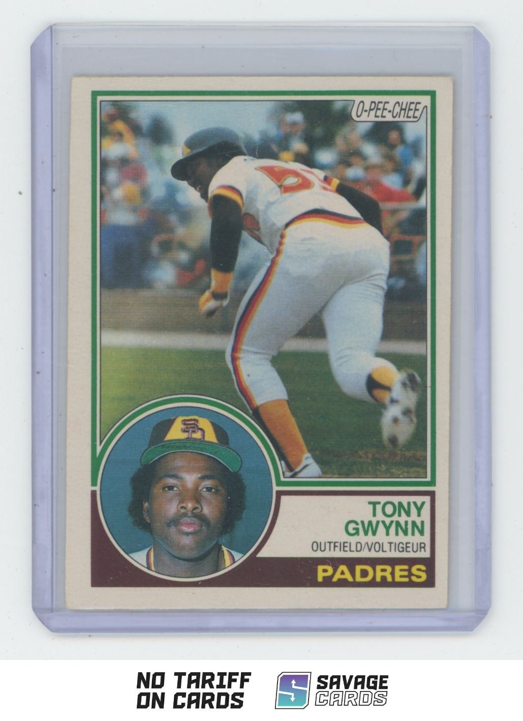 1983 O-Pee-Chee Rookie Tony Gwynn #143 San Diego Padres
