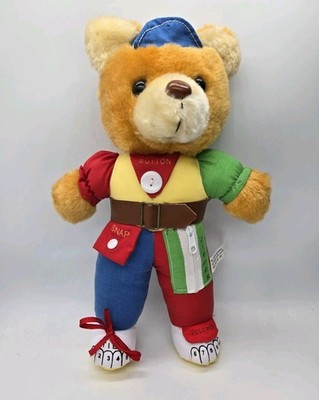 12.5'' Vintage Gary Charles LTD.  Get Dressed  Sensory Bear Plush
